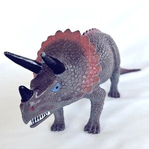 Imperial Rubber Toy Triceratops Dinosaurs Triceratops Slightly Used